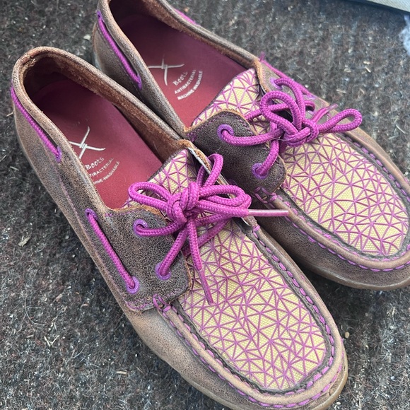 Twisted X Shoes - Twisted X Women’s Boat Shoe Driving Moc